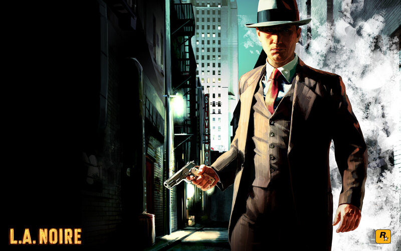 Man in Suit Holding Gun — Brown