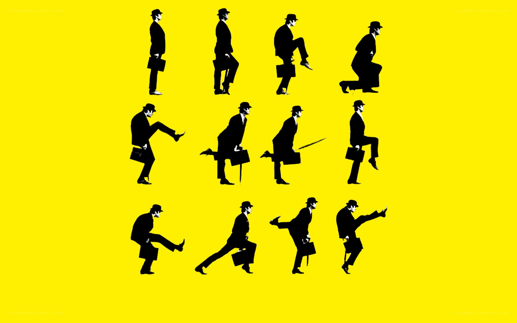 man in suit kicking sequence