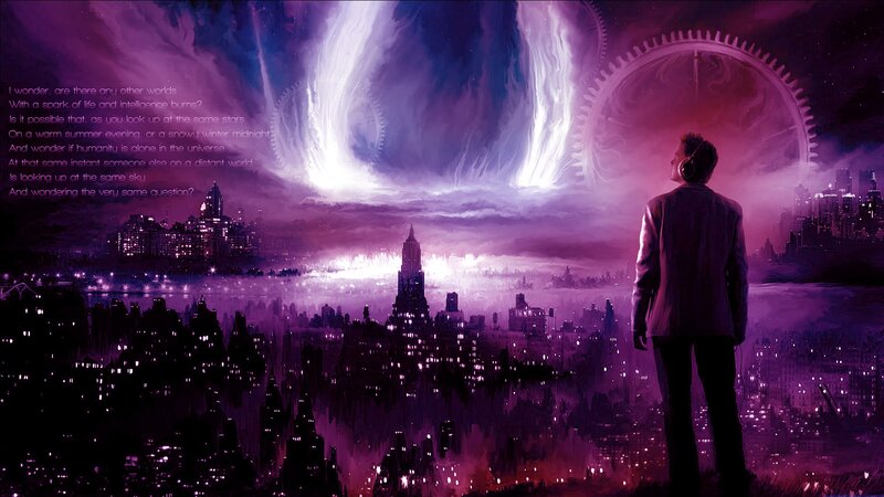 Man in Suit Looking at City