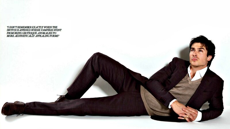 Man in Suit Lying Down