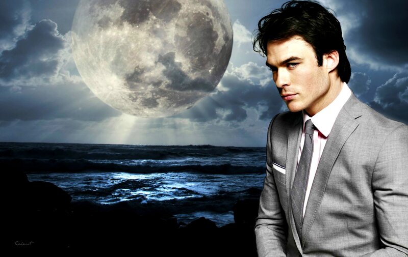Man in Suit on Beach — Gray