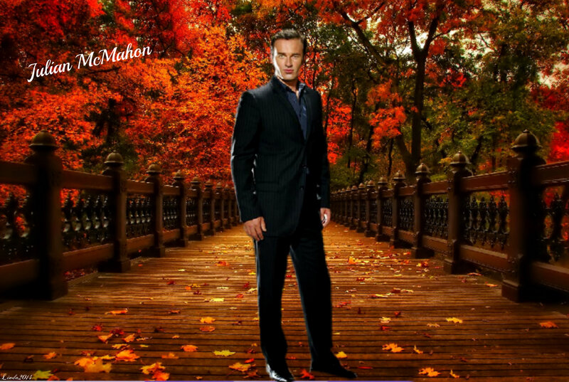 Man in Suit on Bridge
