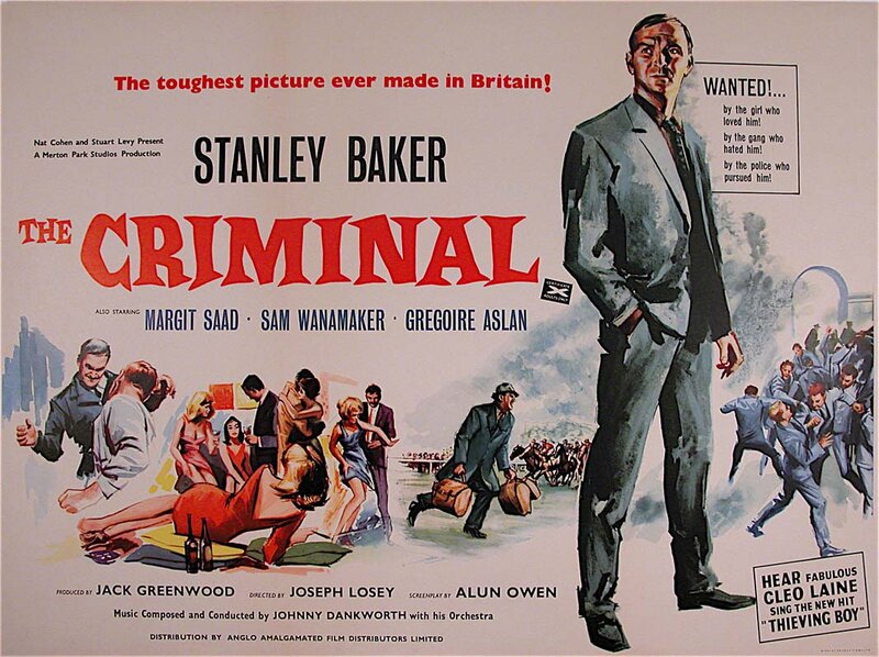 Man in Suit on Poster — Red, Dramatic