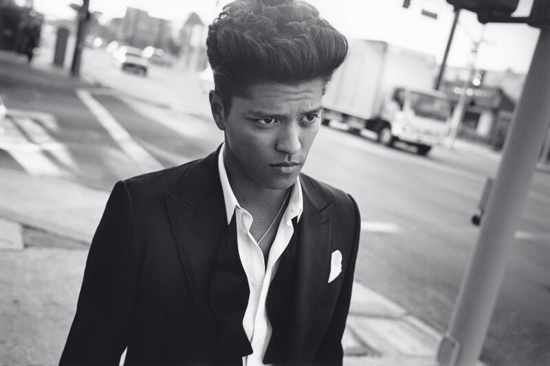 Man in Suit on Street — Black, Serious