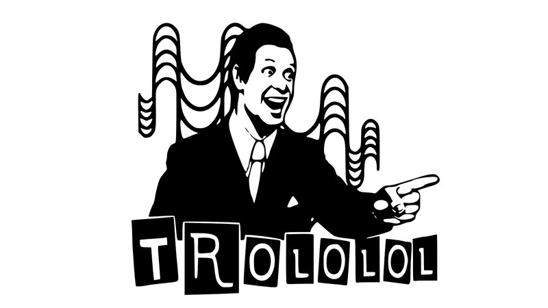 Man in Suit Pointing — Black, Humorous
