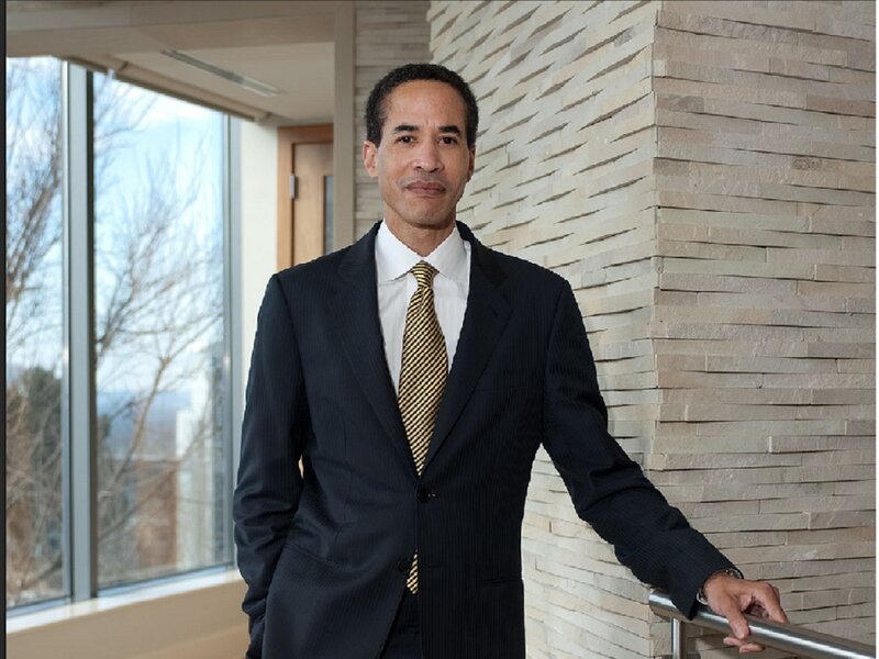 Man in Suit Standing — Black, Professional, Winter, Photograph