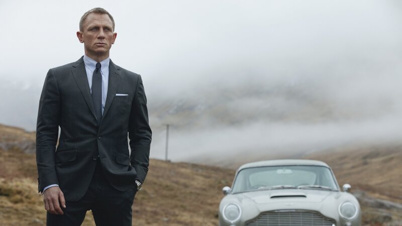Man in Suit Standing — Gray, Dramatic, Morning