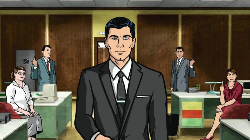 Man in Suit Standing — Gray, Serious
