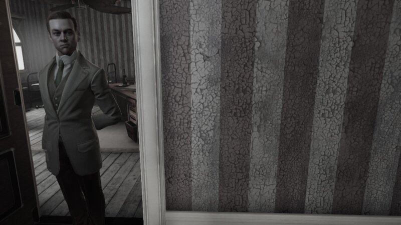 man in suit standing in room