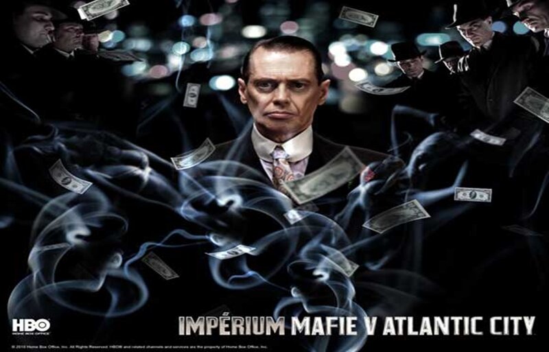 Man in Suit Surrounded by Money