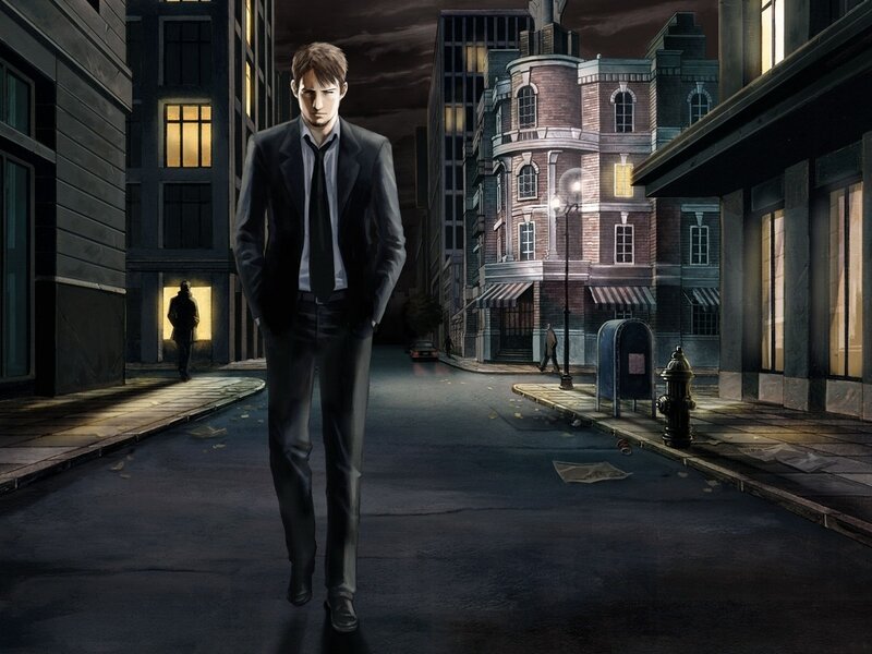 Man in Suit Walking