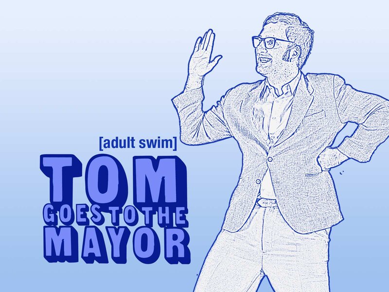 Man in Suit Waving — Blue, Playful