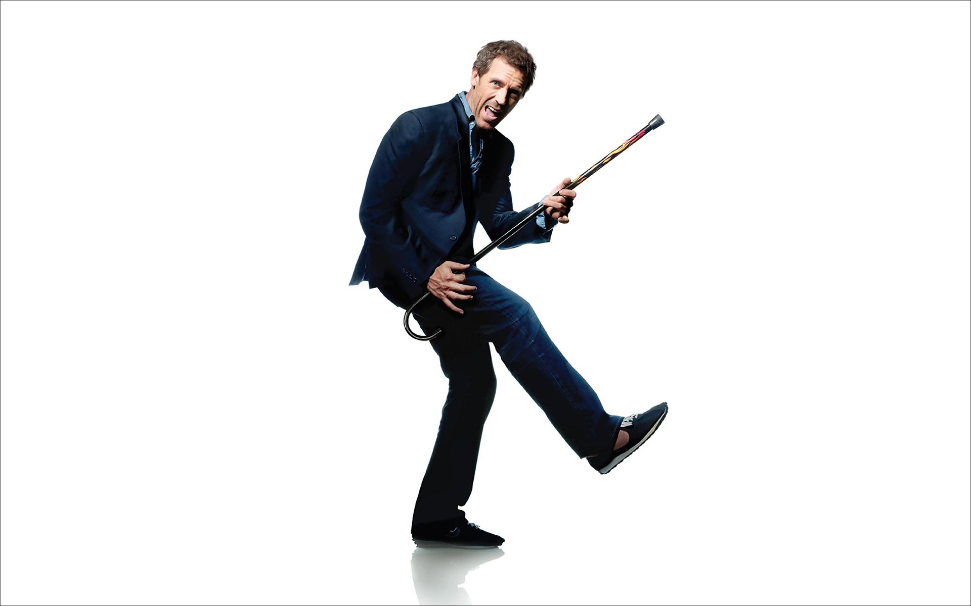 Man in suit with cane