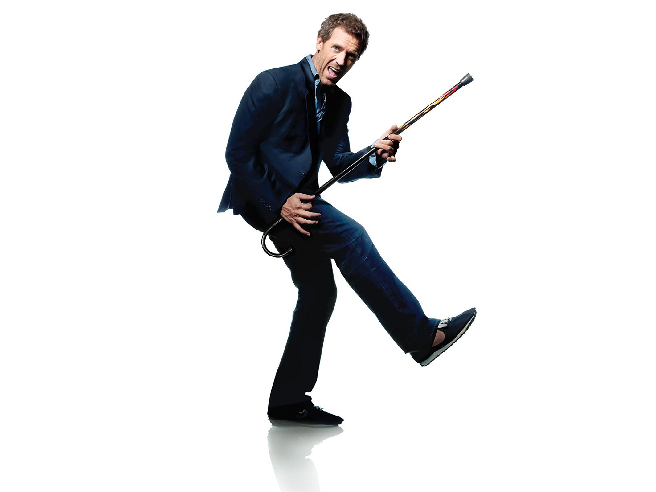Man in suit with cane