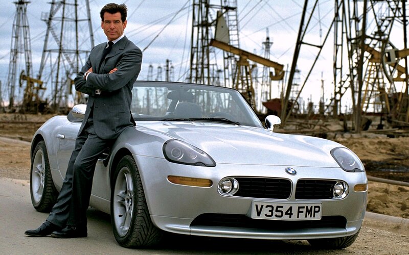 Man in Suit with Car — Silver, Confident