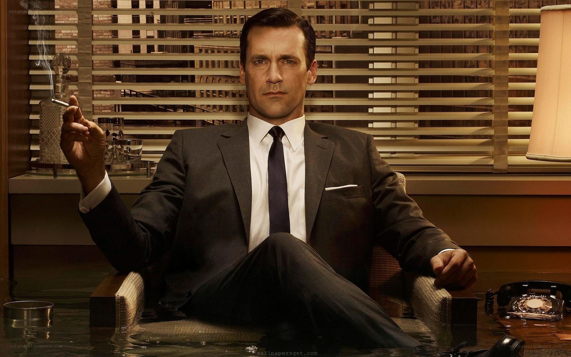 Man in suit with cigar