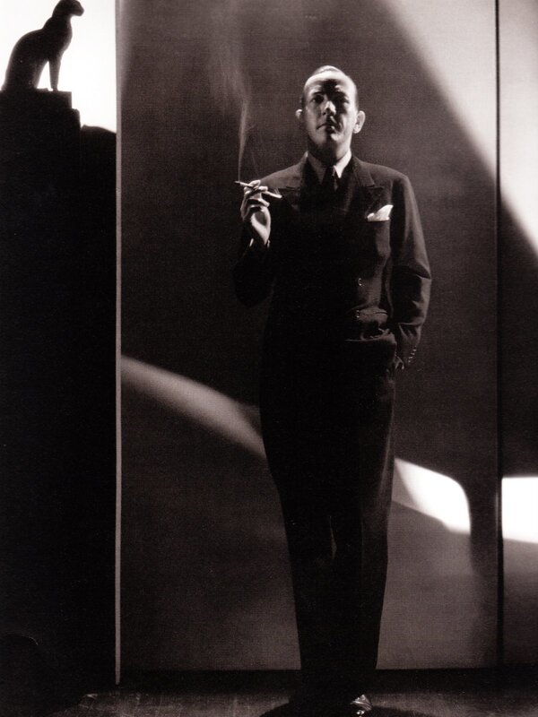 Man in suit with cigarette