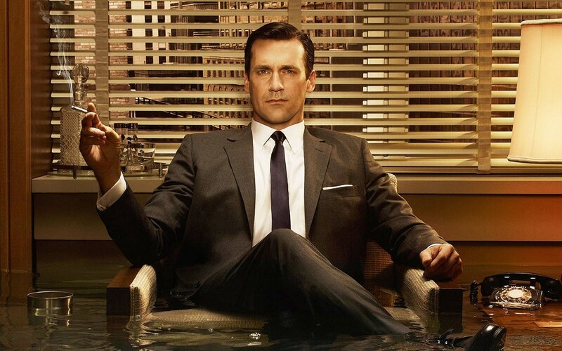 Man in suit with cigarette