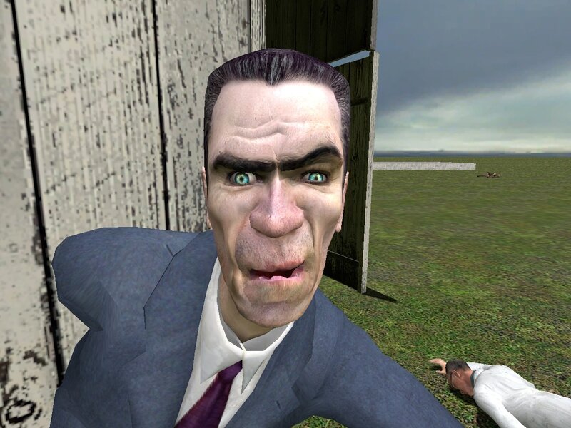 man in suit with distorted face