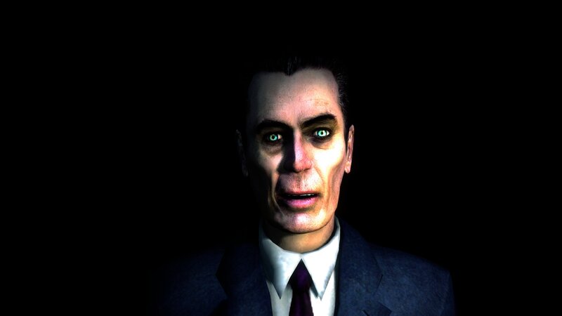 man in suit with glowing eyes
