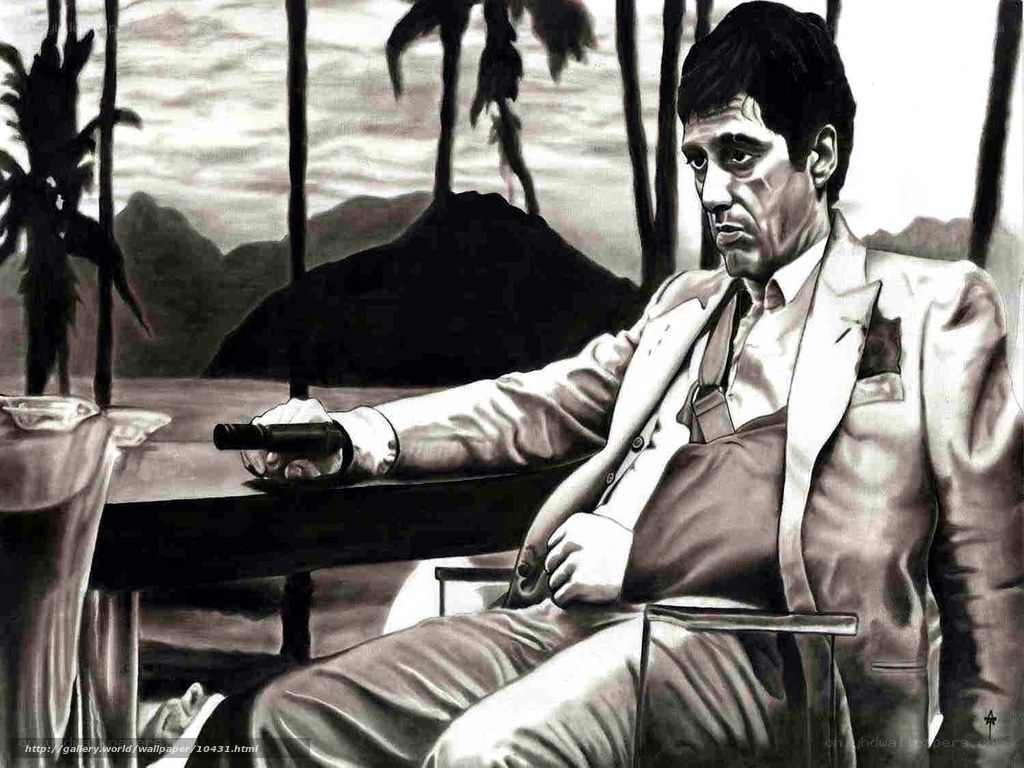 Man in suit with gun