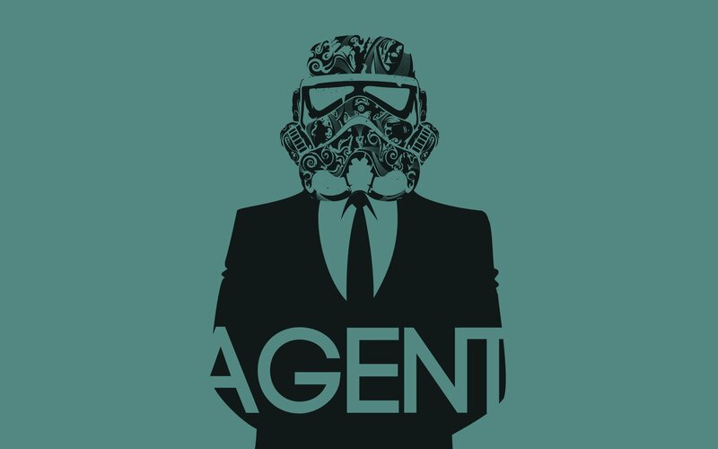 Man in Suit with Helmet — Teal