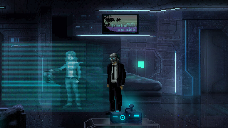 Man in Suit with Mask — Blue