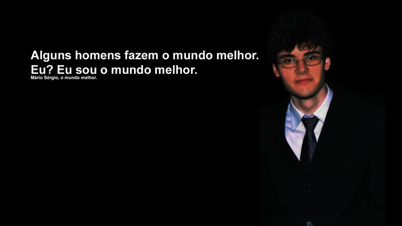 Man in suit with quote