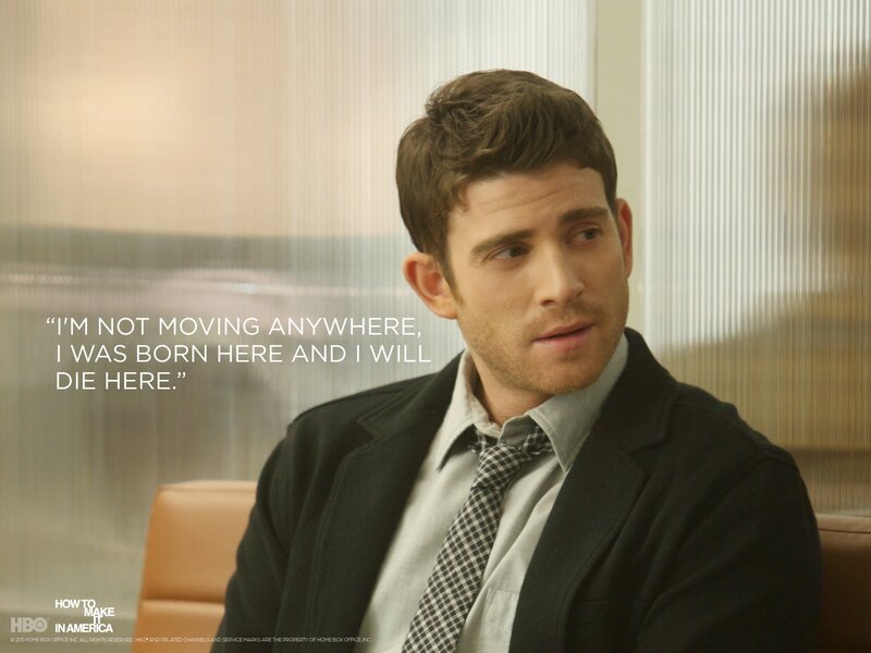 man in suit with quote