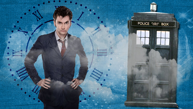 Man in Suit with TARDIS