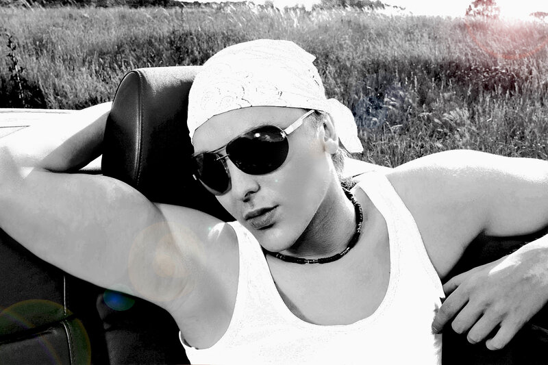 man in sunglasses and bandana