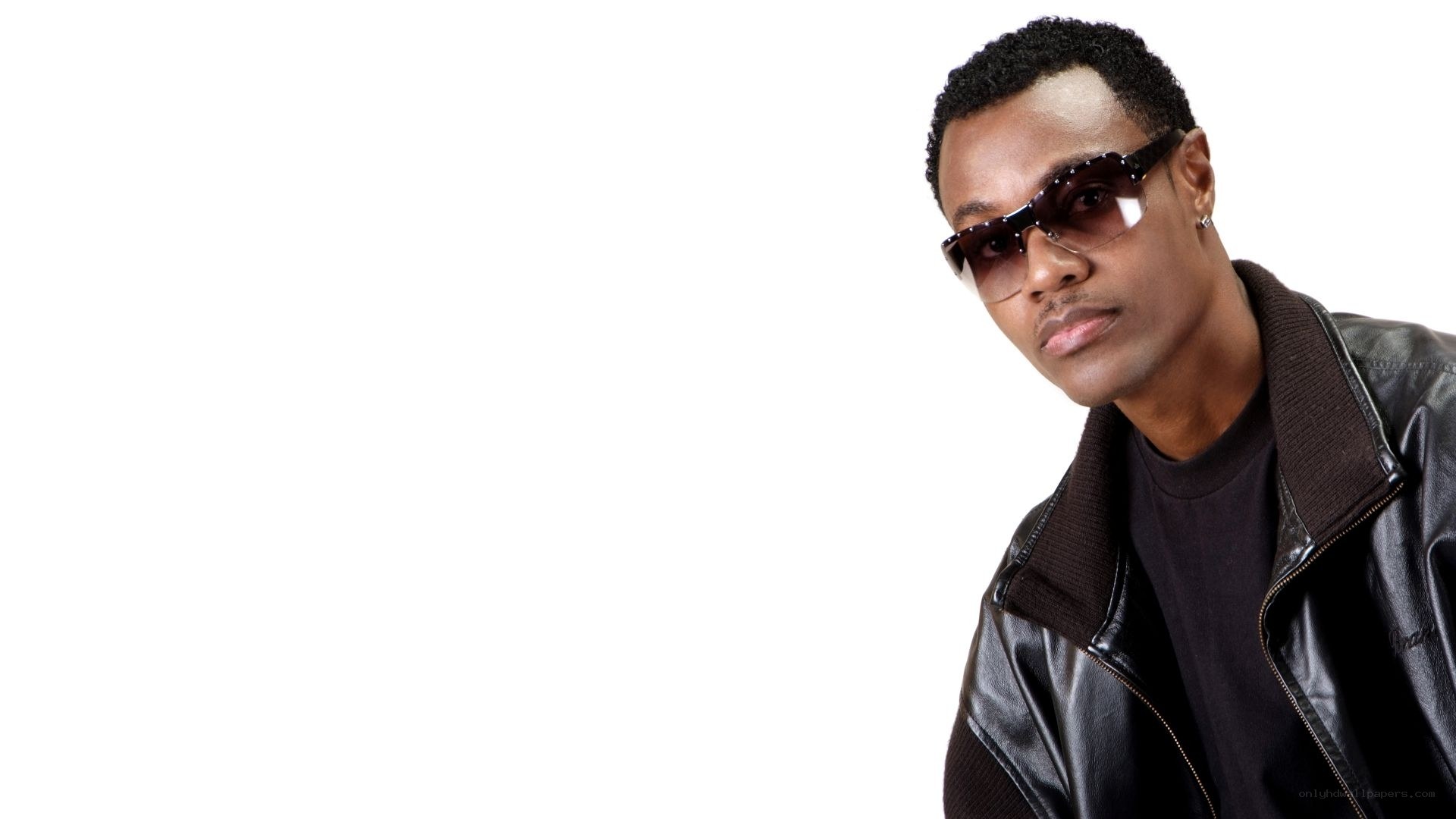 man in sunglasses and leather jacket