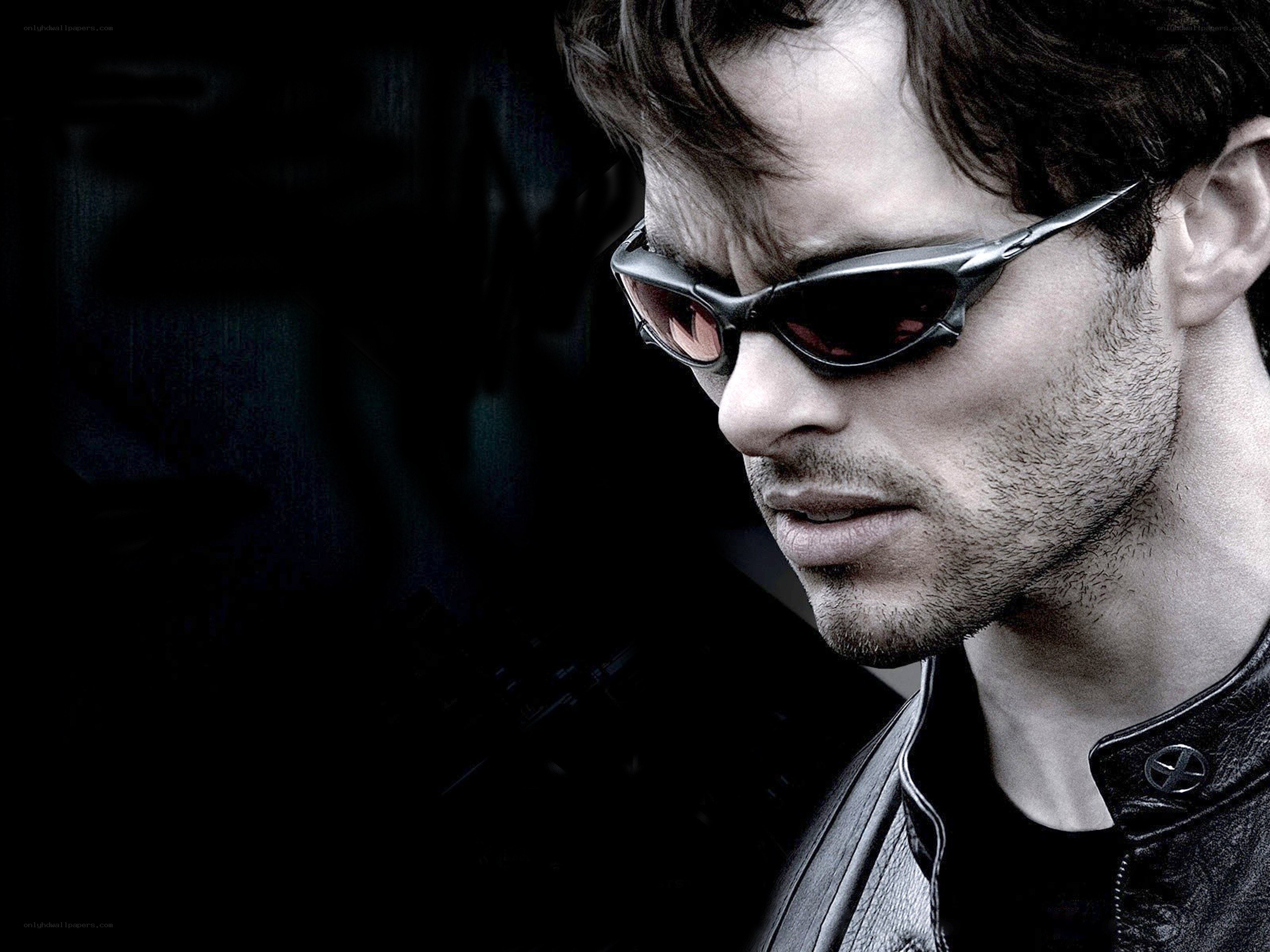 man in sunglasses and leather jacket