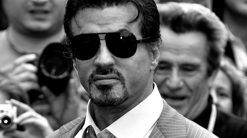 Man in Sunglasses and Suit — Black