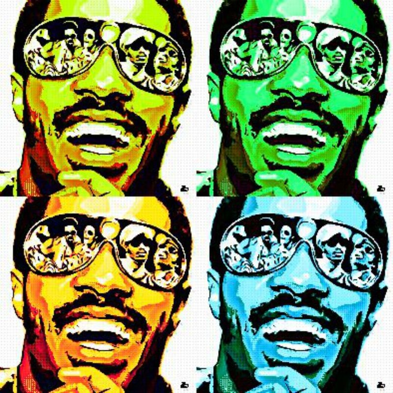 Man in Sunglasses — Green, Vibrant
