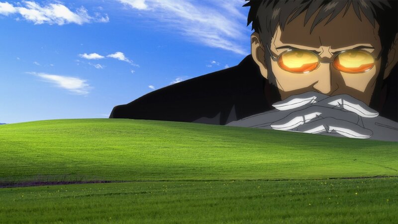 Man in Sunglasses on Grass