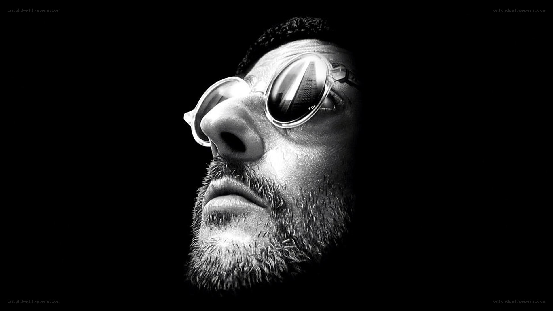 man in sunglasses profile