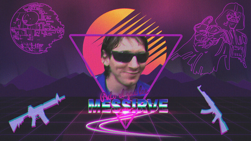 Man in Sunglasses — Purple, Retro