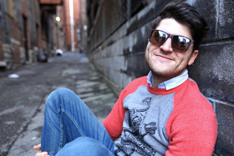 Man in Sunglasses — Red, Relaxed