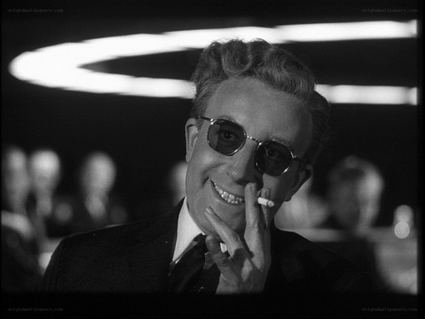 Man in sunglasses with cigarette