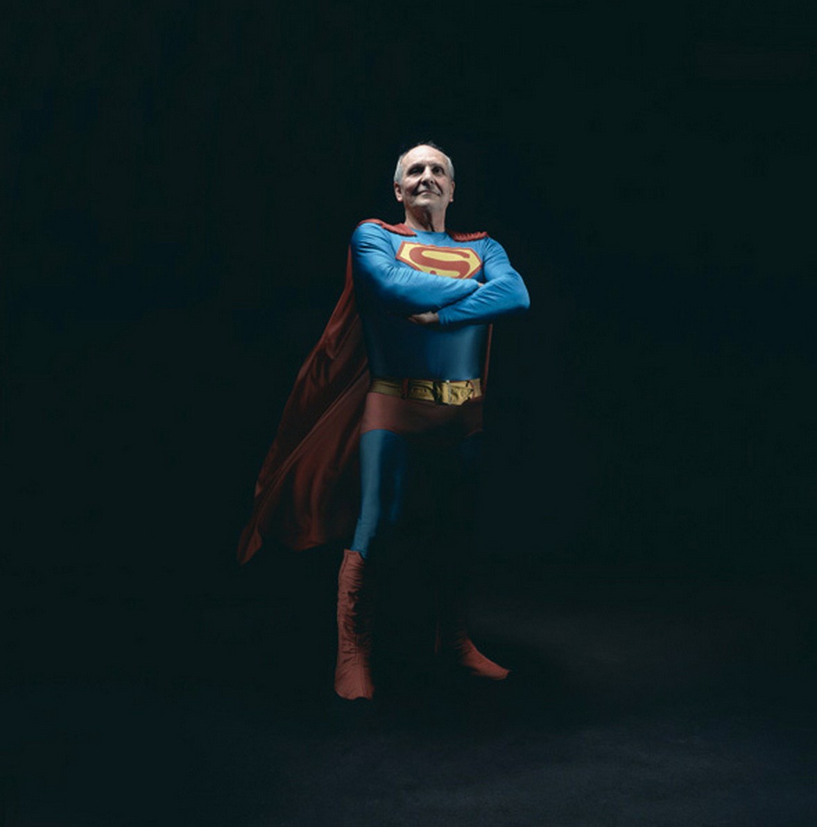 man in superman costume