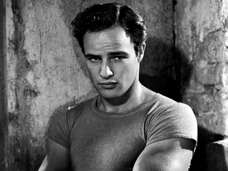 Man in T-shirt — Black, Dramatic