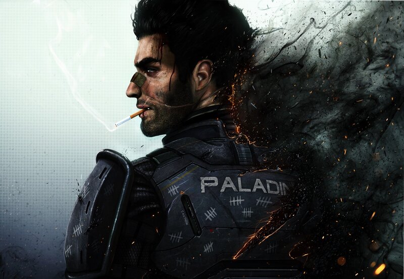 Man in Tactical Armor — Black