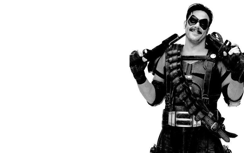 Man in Tactical Gear — Black, Confident, Photograph