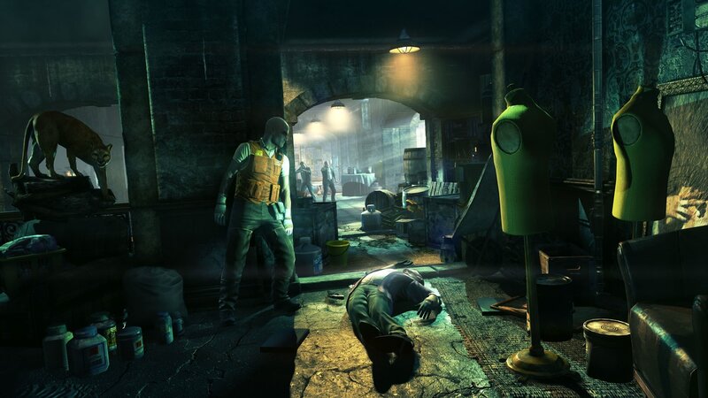 Man in Tactical Vest — Green, Dark, Tense