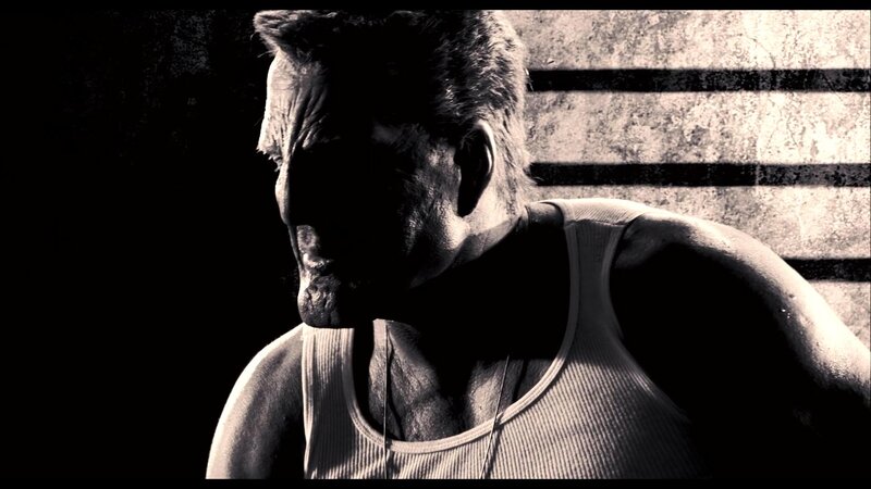 Man in Tank Top — Black, Dramatic, Photograph