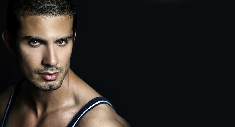 Man in Tank Top — Black, Dramatic