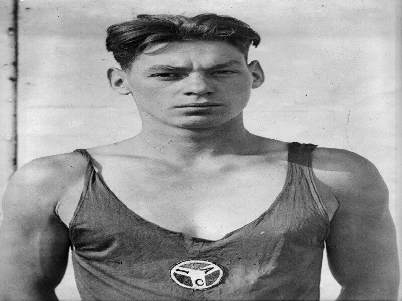Man in Tank Top — Black, Serious