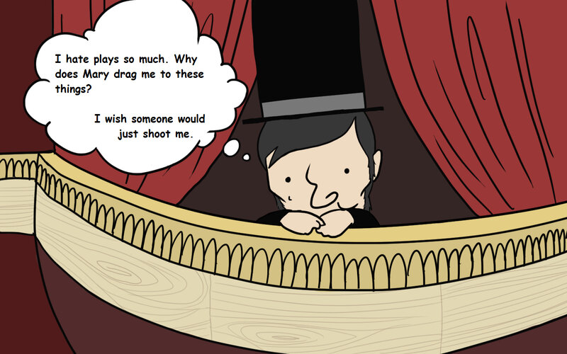 Man in theater box