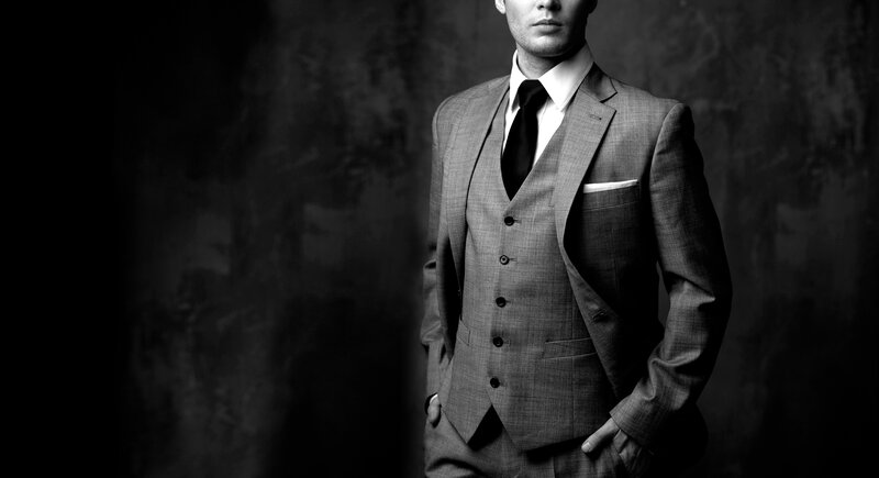 Man in Three-piece Suit — Black